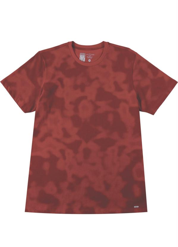 

Camiseta com Estampa Rotativa Vermelho