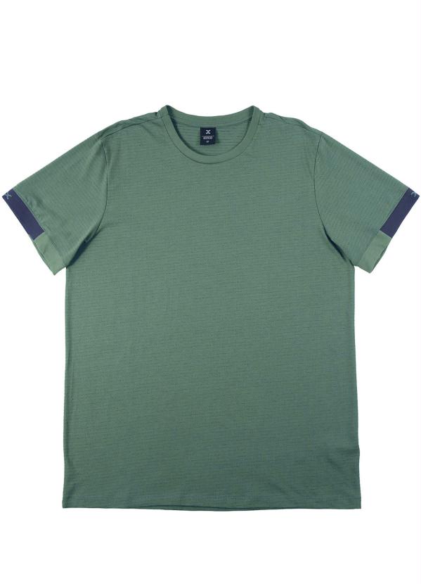 

Camiseta em Malha com Retilínea Verde