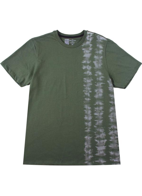 

Camiseta em Meia Malha com Estampa Verde