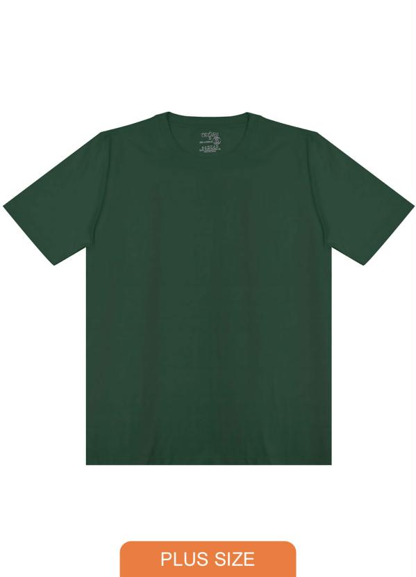 

Camiseta Masculina Básica Plus Verde