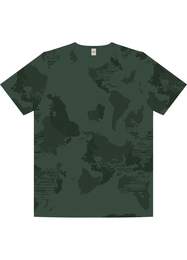 

Camiseta Masculina Estampada Verde