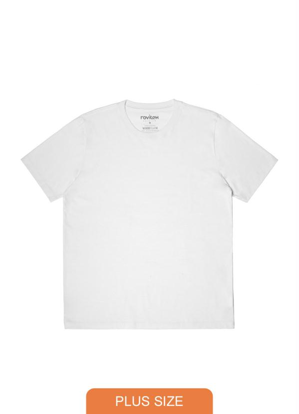 

Camiseta Masculina Rovitex Plus Branco