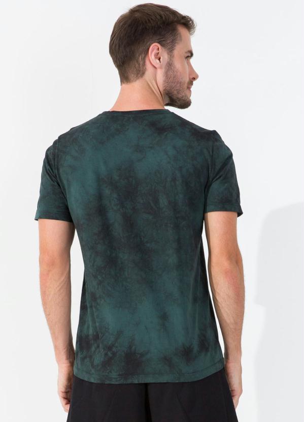 

Camiseta Masculina Tie Dye Verde