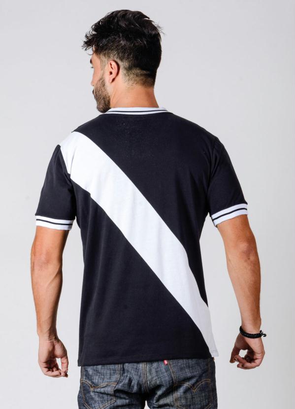 

Camiseta Vasco 74 Preta e Branca, Preto