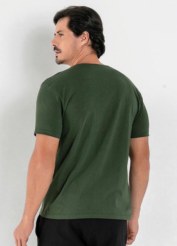 

Camiseta Verde com Estampa Jesus Cristo