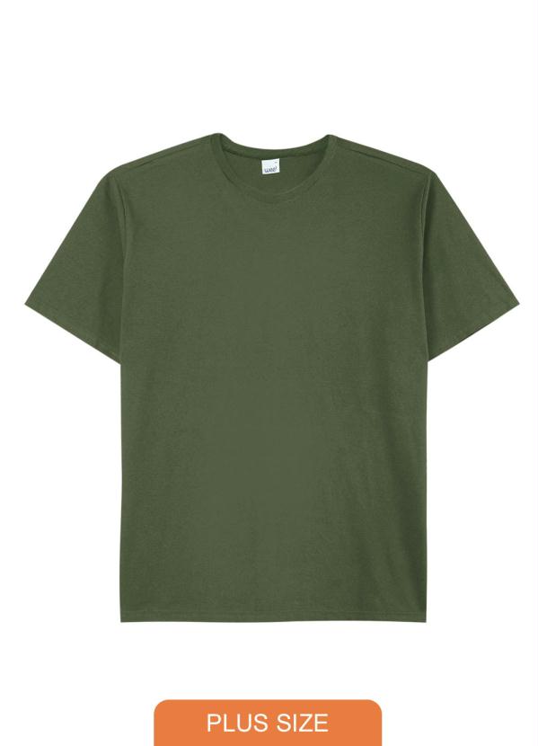 

Camiseta Verde Tradicional em Malha