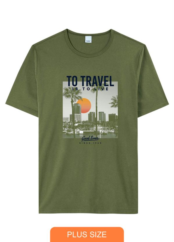 

Camiseta Verde Tradicional To Travel