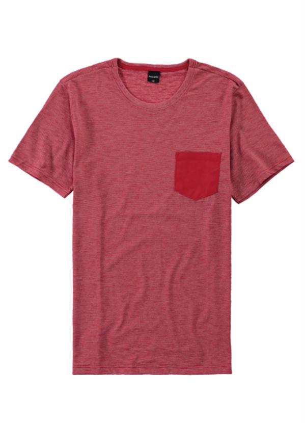 

Camiseta Vermelha Slim em Malha Fio a Fio, Vermelho