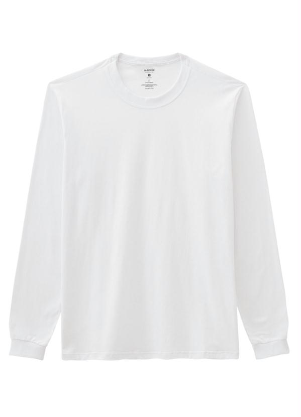 

Camiseta Manga Longa Branco Malwee