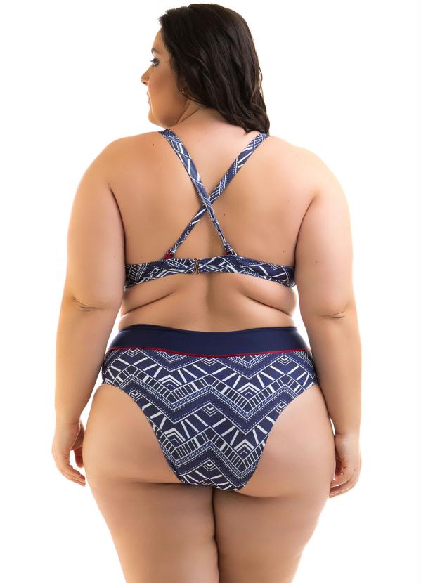 

Biquíni sem Bojo Plus Size Azul