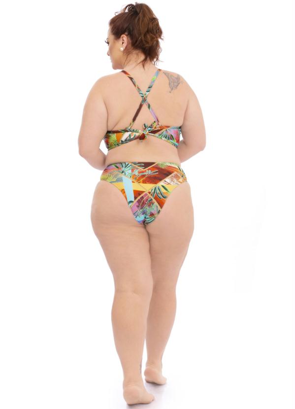 

Biquíni Strappy Plus Size Estampado