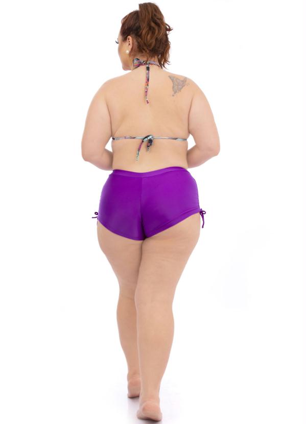 

Calcinha Shorts Plus Size Roxo