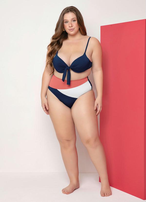 

Busto Biquíni Plus Size Marinho com Bojo, Azul