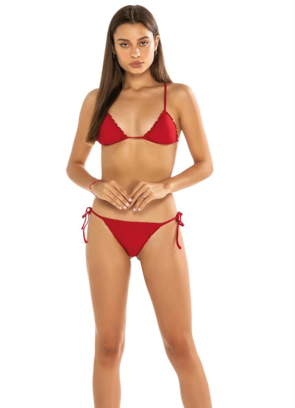 

Top Vermelho Cortininha Uv Beach