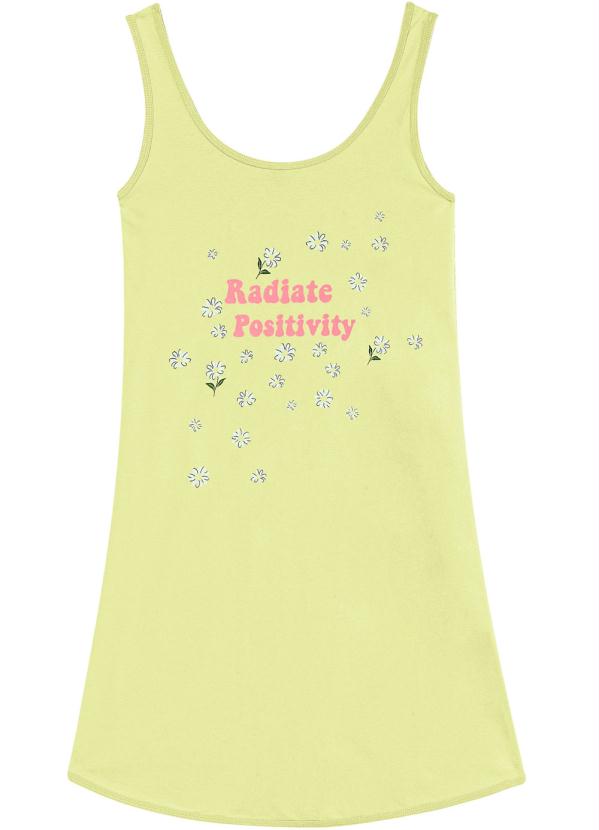 

Camisola Amarelo Claro Readiate Positivity