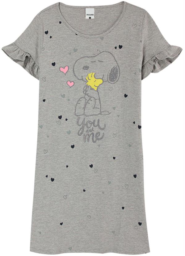 

Camisola Cinza Feminina Snoopy®