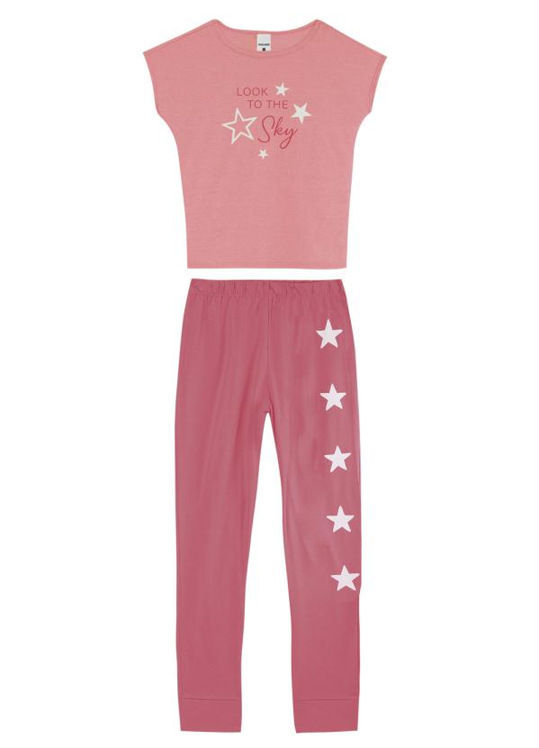 

Pijama Rosa Claro Feminino Sky