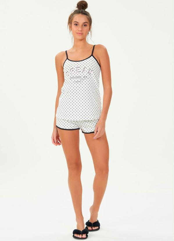 

Short Doll Alça Off White, Branco