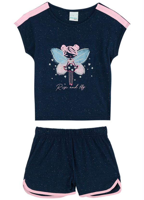 

Pijama Azul Marinho Infantil Rise And Fly