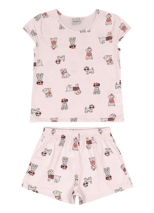 

Pijama Infantil Feminino Rosa