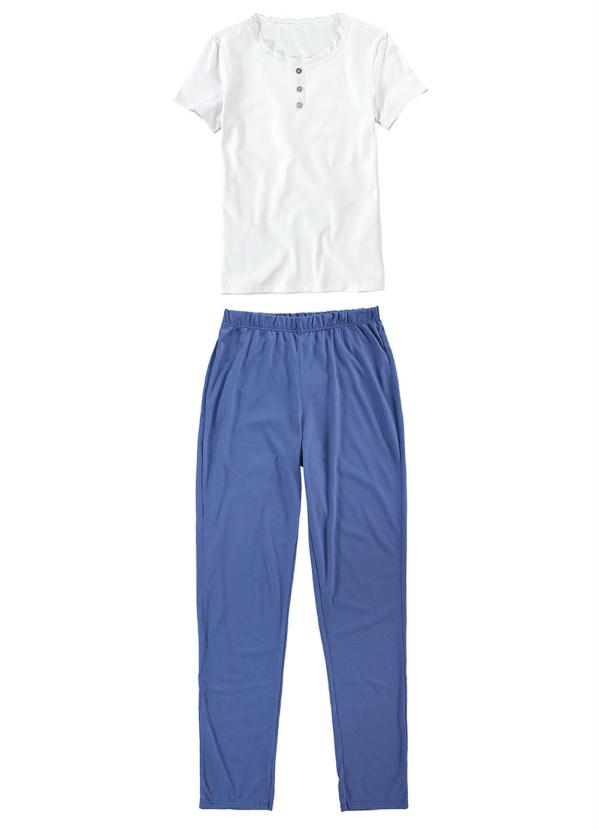 

Pijama Branco Cotton Light