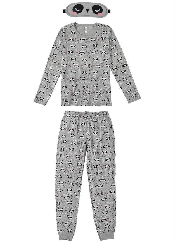 

Pijama Cinza Panda