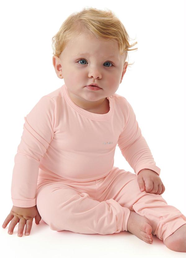 

Pijama Térmico para Bebê Rosa Claro