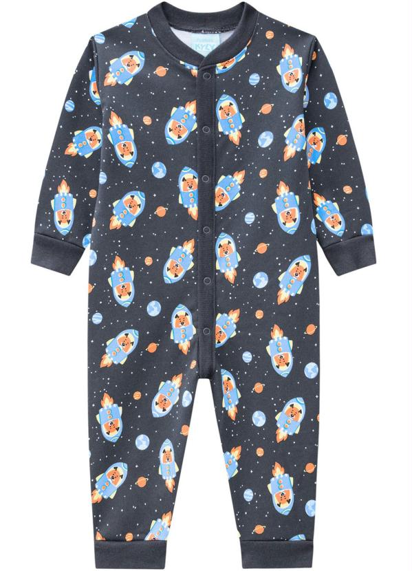 

Pijama Infantil Masculino Mescla, Cinza