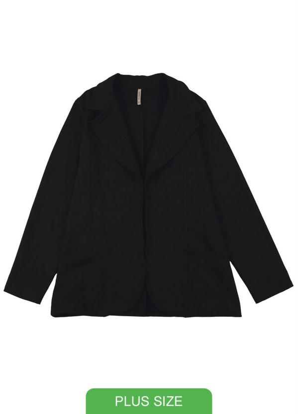 

Blazer  Moletom com Bolso Preto