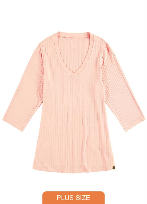 

Blusa Malha Canelado Tracy Rosa