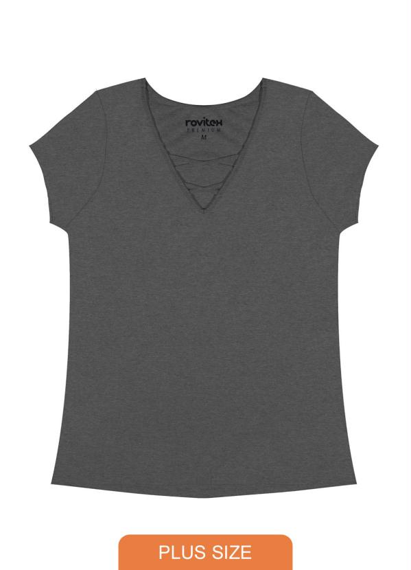 

Blusa Feminina Básica Cinza