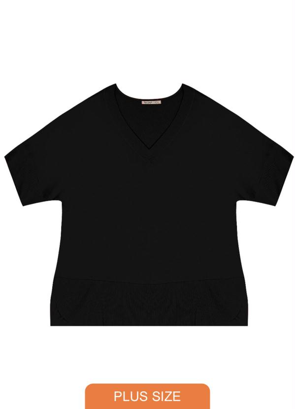 

Blusa Feminina Plus Size Preto