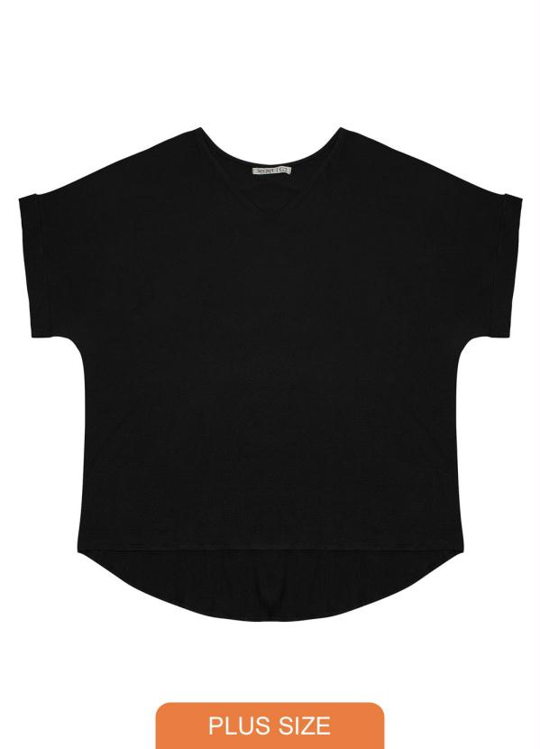 

Blusa Feminina Plus Size Preto