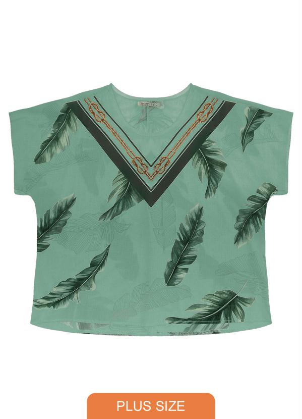 

Blusa Feminina Plus Size Verde