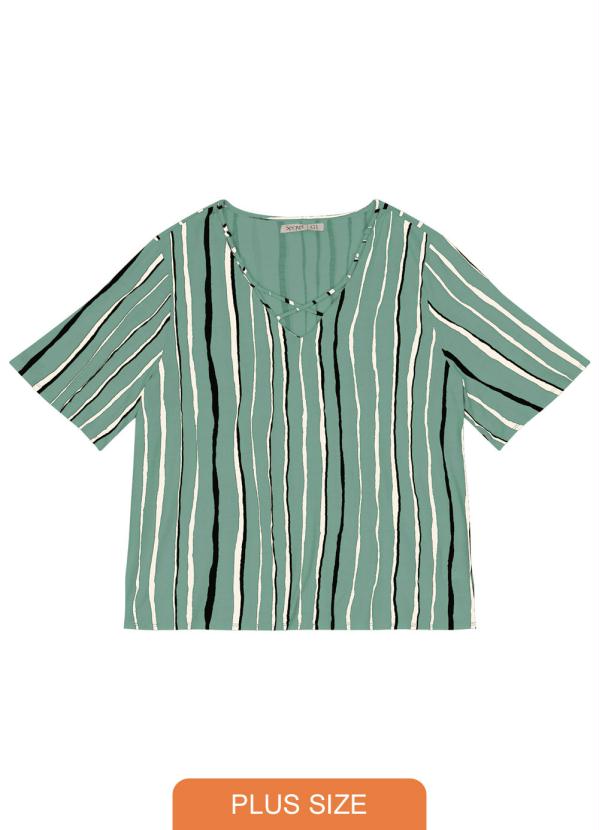 

Blusa Feminina Plus Size Verde