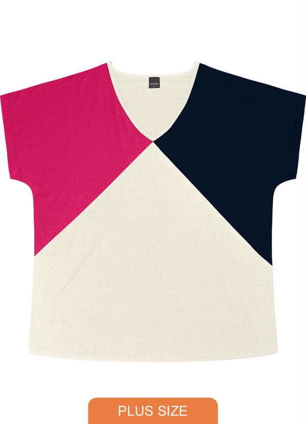 

Blusa Feminina Tricolor Bege