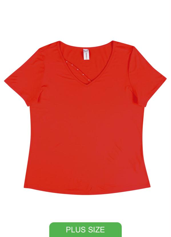 

Blusa Manga Curta  Viscose Vermelho