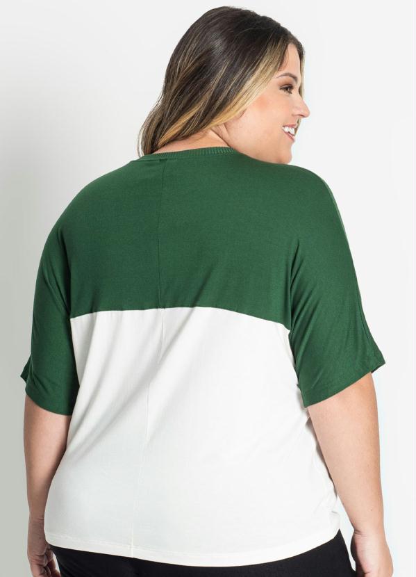 

Blusa Plus Size Happiness Verde