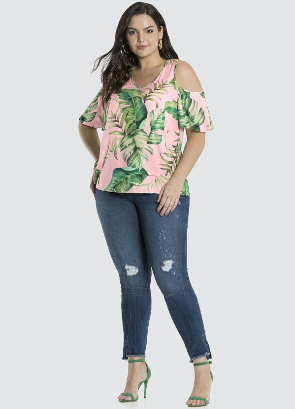 

Blusa Tecido Rayon Bali Rosa