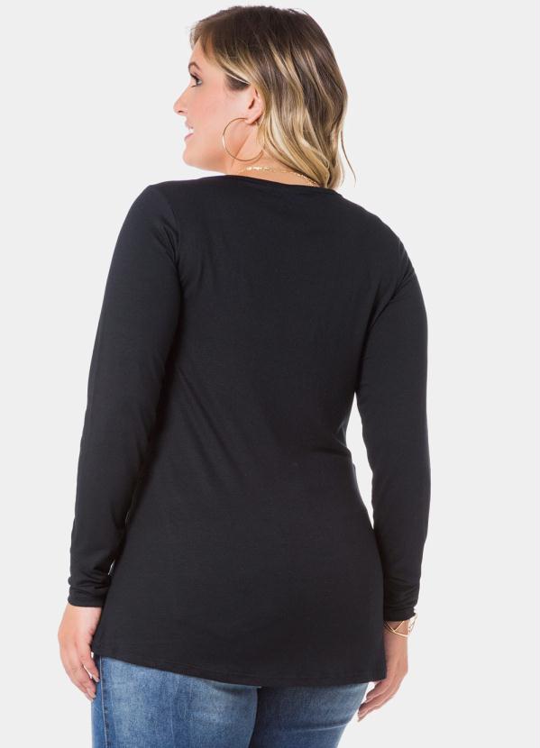 

Blusa .Viscose com Elastano Preto