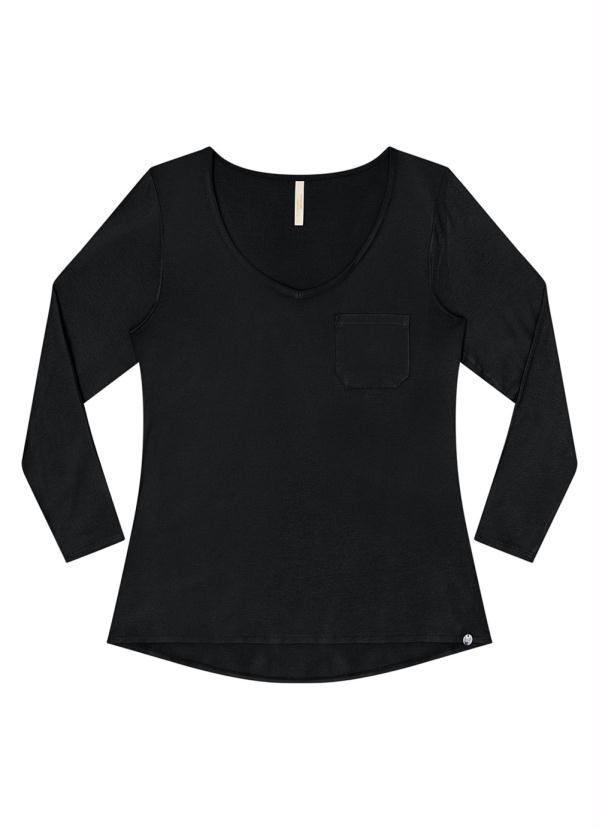 

Blusa M.Viscose com Elastano Preto