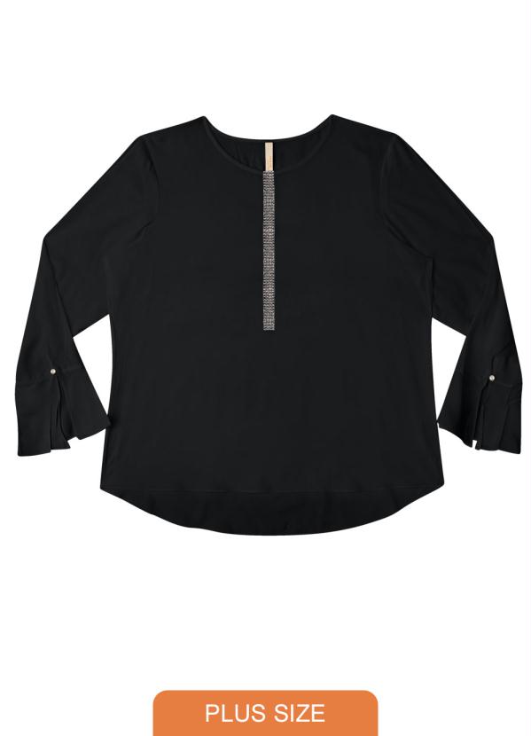 

Blusa Tecido Rayon Bali Preto Reativo