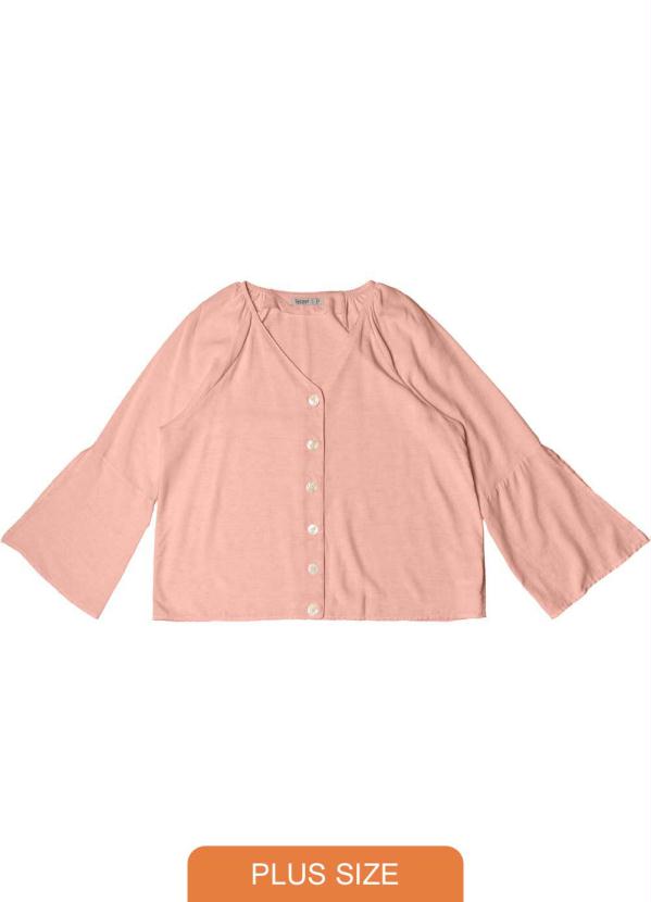 

Camisa Feminina Viscolinho Rosa