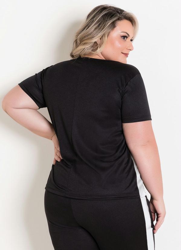 

Conjunto Preto e Branco Plus Size