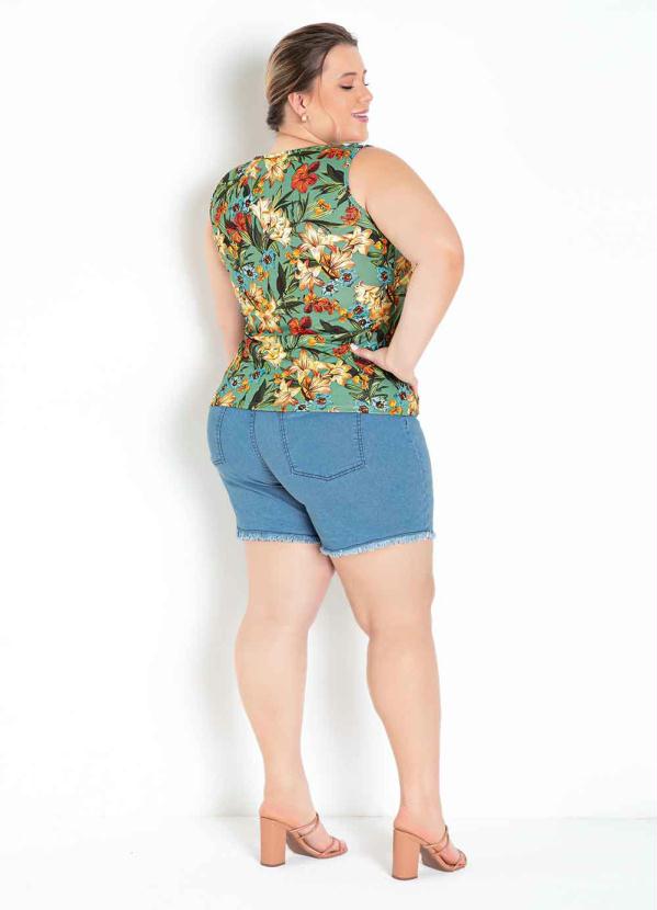 

Regata Floral Plus Size, Verde