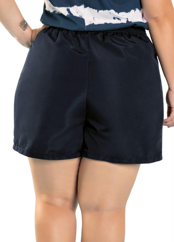 

Short em Microtel Plus Size Preto Marguerite