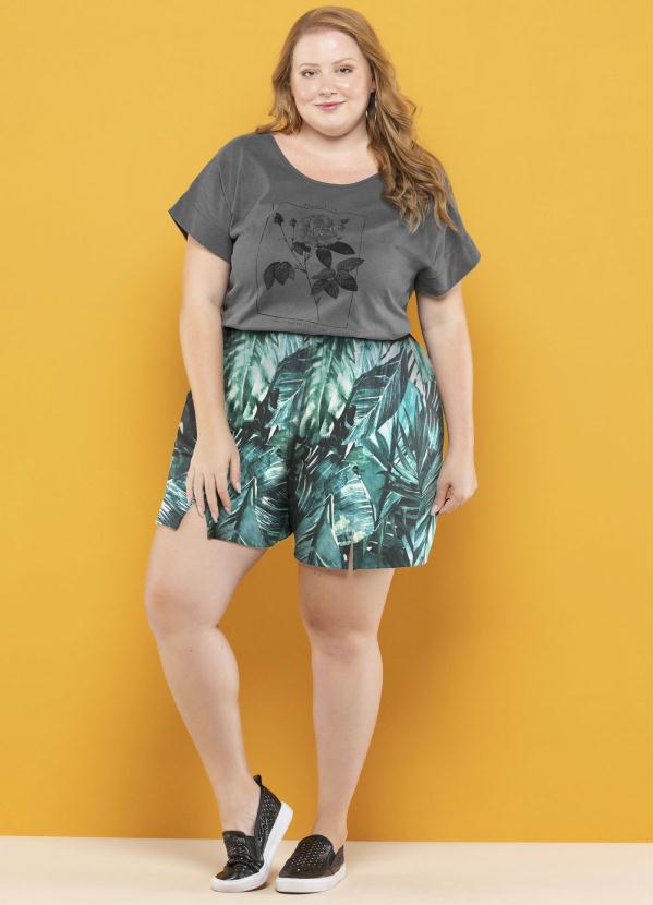 

Shorts Plus Size Verde