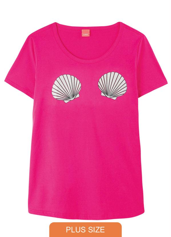 

Blusa Rosa Conchas em Malha