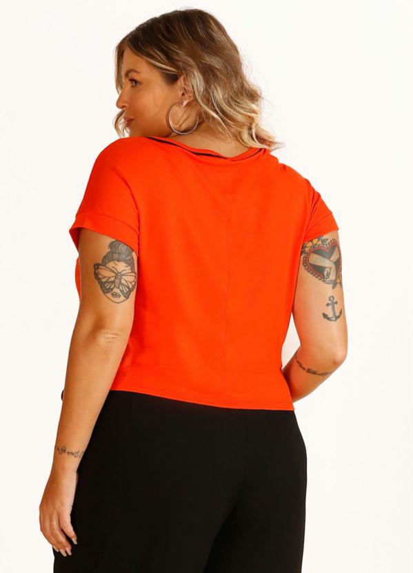 

T-Shirt em Viscose com Elastano Laranja