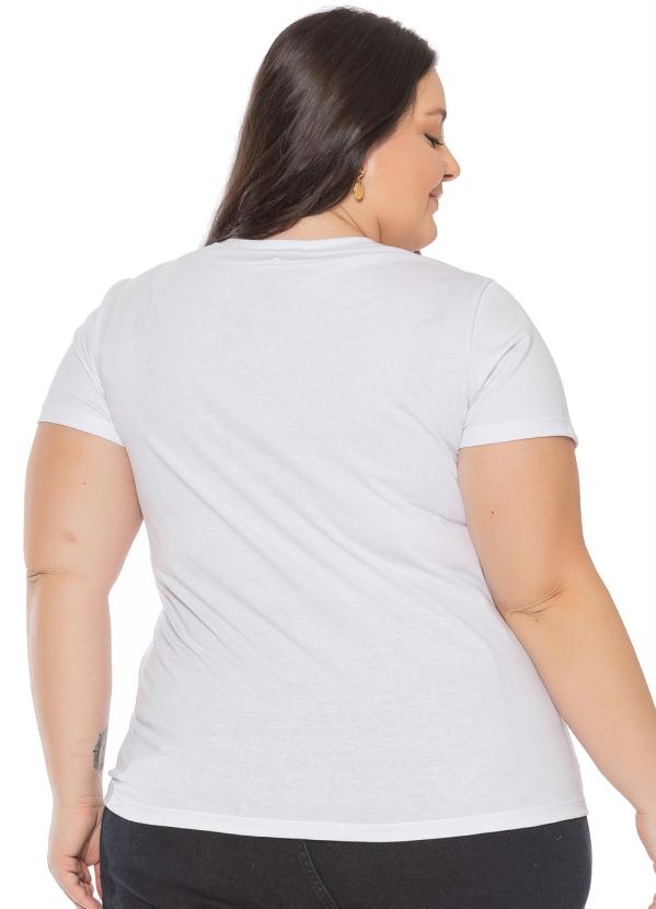 

T-Shirt Feminina com Estampa Frontal Branco